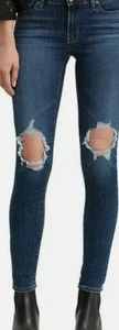 Levi's 711 busted knee skinny jeans